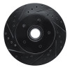 R1 85-92 Chevrolet Camaro Front Left Drilled & Slotted Black Brake Rotor