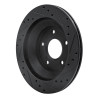 R1 88-94 Chevrolet Corvette Front Left Drilled & Slotted Black Brake Rotor