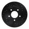 R1 88-96 Buick Regal Front Right Drilled & Slotted Black Brake Rotor