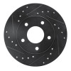 R1 88-96 Buick Regal Front Left Drilled & Slotted Black Brake Rotor