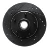 R1 79-81 Buick Regal Front Left Drilled & Slotted Black Brake Rotor