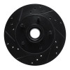 R1 78-78 Buick Regal Front Left Drilled & Slotted Black Brake Rotor
