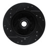 R1 78-78 Buick Century Front Right Drilled & Slotted Black Brake Rotor