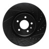 R1 16-20 Buick Regal Sportback Front Right Drilled & Slotted Black Brake Rotor