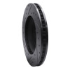 R1 04-08 Cadillac CTS Front Right Drilled & Slotted Black Brake Rotor