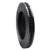 R1 03-07 Cadillac CTS Front Right Drilled & Slotted Black Brake Rotor