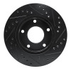 R1 69-78 Cadillac Eldorado Front/Rear Left Drilled & Slotted Black Brake Rotor