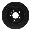 R1 97-01 Cadillac CATERA Front Left Drilled & Slotted Black Brake Rotor