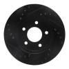 R1 01-07 Buick Rendezvous Front Right Drilled & Slotted Black Brake Rotor ECB-45021R