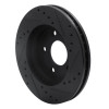 R1 01-07 Buick Rendezvous Front Left Drilled & Slotted Black Brake Rotor ECB-45021L