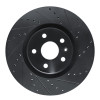 R1 13-19 Buick Regal Front Right Drilled & Slotted Black Brake Rotor