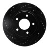 R1 94-01 Buick Regal Front Left Drilled & Slotted Black Brake Rotor