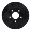R1 94-01 Buick Regal Front Right Drilled & Slotted Black Brake Rotor