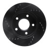 R1 83-96 Buick LeSabre Front Right Drilled & Slotted Black Brake Rotor