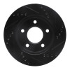 R1 83-96 Buick Riviera Front Left Drilled & Slotted Black Brake Rotor