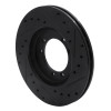 R1 92-04 Hummer H1 Rear/Front Left Drilled & Slotted Black Brake Rotor
