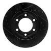 R1 71-91 Chevrolet Blazer Front Right Drilled & Slotted Black Brake Rotor