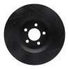 R1 11-12 Jeep Liberty Front Left Drilled & Slotted Black Brake Rotor