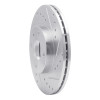 R1 1990-2003 Ford Escort Front Right Drilled & Slotted Silver Brake Rotor