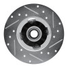 R1 1978-1987 Chevrolet CHEVETTE Front Left Drilled & Slotted Silver Brake Rotor