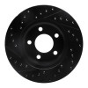 R1 80-89 American Motors Eagle Front Right Drilled & Slotted Black Brake Rotor