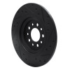 R1 14-23 Jeep Cherokee Rear Left Drilled & Slotted Black Brake Rotor