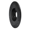 R1 1990-2003 Ford Escort Rear Right Drilled & Slotted Black Brake Rotor