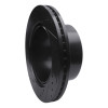 R1 09-25 Dodge Ram 3500 Rear Right Drilled & Slotted Black Brake Rotor