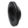 R1 09-25 Dodge Ram 2500 Front Right Drilled & Slotted Black Brake Rotor