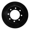 R1 09-25 Dodge Ram 2500 Front Left Drilled & Slotted Black Brake Rotor