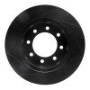 R1 03-08 Dodge Ram 3500 Front Right Drilled & Slotted Black Brake Rotor