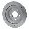 R1 1985-1992 Chevrolet Camaro Rear Left Drilled & Slotted Silver Brake Rotor
