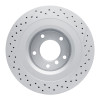 R1 2013-2018 Mercedes-Benz G65 AMG Rear GeoSPEC Coated Rotor - Drilled and Slotted