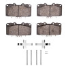 R1 1989-1996 Nissan 300ZX Front R1 Semi Met Pads & Hardware Kit