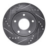 R1 1979-1998 Buick Riviera Front/Rear Right Drilled & Slotted Silver Brake Rotor