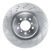 R1 2008-2013 BMW M3 Left Front Brake Rotor - Drilled