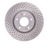 R1 2007-2008 Hyundai Tiburon Front Brake Rotor - Drilled