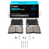R1 03-15 Mitsubishi Lancer Front Ceramic Brake Pads & Hardware Kit
