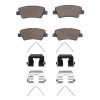 R1 09-22 Hyundai Sonata Rear Ceramic Brake Pads & Hardware Kit