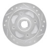 R1 1979-1983 Mazda RX-7 Front Right Drilled & Slotted Silver Brake Rotor