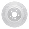 R1 2013-2019 Mercedes-Benz GLE400 Rear Right Drilled & Slotted Silver Brake Rotor