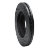 R1 03-09 Chrysler PT Cruiser Front Left Drilled & Slotted Black Brake Rotor