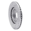 R1 2002-2015 Acura RSX Front Right Drilled & Slotted Silver Brake Rotor