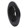 R1 95-07 Chrysler CIRRUS Rear Right Drilled & Slotted Black Brake Rotor