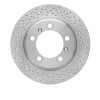 R1 2005-2023 Porsche 718 Boxster Rear Brake Rotor - Drilled