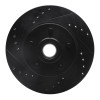 R1 73-89 Chrysler Imperial Front Left Drilled & Slotted Black Brake Rotor