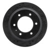 R1 92-04 Acura SLX Rear Left Drilled & Slotted Black Brake Rotor