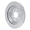 R1 2019-2025 Cadillac Escalade ESV Rear Right Drilled & Slotted Silver Brake Rotor