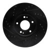 R1 12-16 Kia Sportage (USA/Canada) Front Right Drilled & Slotted Black Brake Rotor