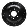 R1 09-10 Kia BORREGO Rear Right Drilled & Slotted Black Brake Rotor